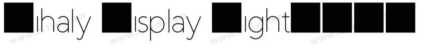 Mihaly Display Light字体转换